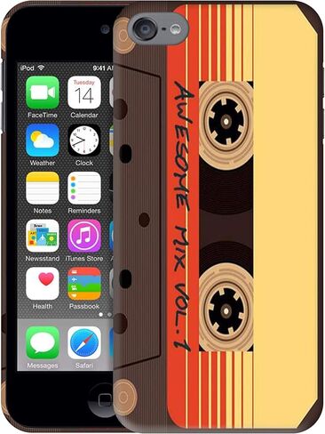 SM Cases iPod Touch 7 Case, iPod Touch 6 Case, iPod Touch 5 Case - Vintage Cassette Design 3D Printed Phone Back Hard Plastic Cover Case for iPod Touch 7/6 / 5. in Kuwait
