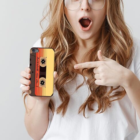 SM Cases iPod Touch 7 Case, iPod Touch 6 Case, iPod Touch 5 Case - Vintage Cassette Design 3D Printed Phone Back Hard Plastic Cover Case for iPod Touch 7/6 / 5. in Kuwait