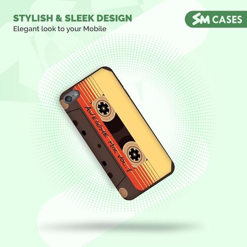 SM Cases iPod Touch 7 Case, iPod Touch 6 Case, iPod Touch 5 Case - Vintage Cassette Design 3D Printed Phone Back Hard Plastic Cover Case for iPod Touch 7/6 / 5. in Kuwait