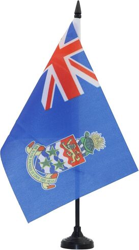 AZ FLAG Guyana Table Flag 4'' x 6'' - Guyanese Desk Flag 15 x 10 cm - Black Plastic Stick and Base in Saudi Arabia