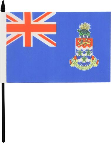 AZ FLAG Guyana Table Flag 4'' x 6'' - Guyanese Desk Flag 15 x 10 cm - Black Plastic Stick and Base in Saudi Arabia