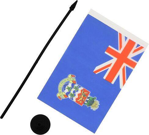 AZ FLAG Guyana Table Flag 4'' x 6'' - Guyanese Desk Flag 15 x 10 cm - Black Plastic Stick and Base in Saudi Arabia