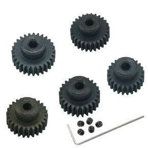 YijiaLink 5-Pack Steel 48P Pinion Gear Sets 14T 15T 16T 17T 18T with Screws for 3.175mm (1/8-Inch) Shaft 1/10 RC Car Brushless Brush Motor