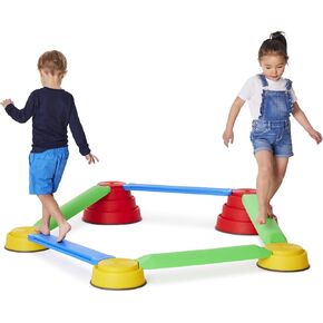 مجموعة GONGE Build N' Balance® للمبتدئين - دورة توازن كاملة للاستكشاف الحسي والتدريب على التوازن - مجموعة من 10 قطع in Kuwait