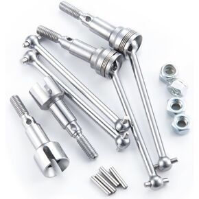 4Pcs RC Front & Rear CVD Driveshaft 1 Set Metal Drive Shafts for 1/16 HBX 16889A 4WD Brushless High Speed RC Truck Off Road Car Upgrade Parts