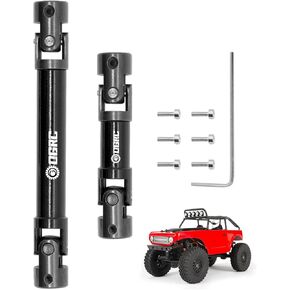 OGRC 2Pcs Center Driveshaft Steel Drive Shaft for Axial SCX24 Deadbolt AXI90081 Upgrate Parts