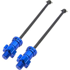 ShareGoo 2Pcs X-MAXX Drive Shaft Front Rear Drive Shaft Transmission Shaft #7750X Compatible with Traxxas X-Maxx 8S XMAXX 77086-4 1/5 RC Monster Truck (Blue)