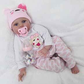 Reborn Baby Dolls, 22 inch Weighted Baby Lifelike Reborn Doll Girl, Lucy