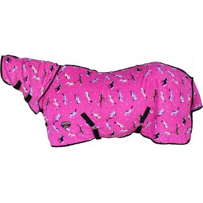 Horse Soft Fleece Cooler Exercise Moisture Wick Blanket Liner Sheet Neck 4395N
