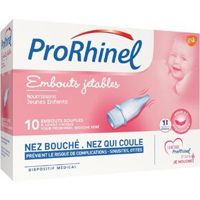 Prorhinel 10 Disposable Supple Ends for Baby Nose Blower