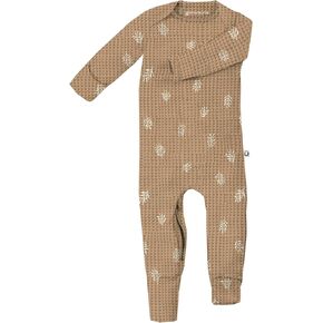 GUNAMUNA Unisex Newborn Baby Waffle Knit Pajama Onesie w/Diaper Zipper, Footless Romper Sleeper PJs for Newborns to Toddlers in Kuwait