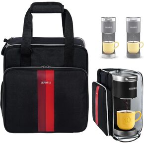 Coffee Maker Travel Bag Compatible with Keurig K-Mini or K-Mini Plus,Single Serve Coffee Brewer Carrying Case with Multiple Pockets for K-Cup Pods(Bag Only)