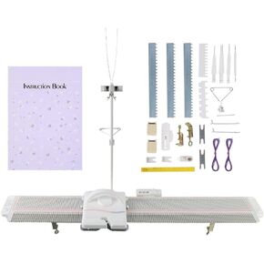 Rosvola Knitting Machines for Adults, LK 150 Knitting Machine, 150 Needle Knit Fast Flat Knitting Machine Kit and Parts Accessories
