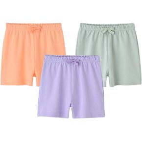 Baby Boys Girls 3 Pack Shorts Cotton Soild Color with Drawstring 3-24 Months