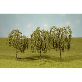 Bachmann Industries Scene Scapes Trees 3"-3½ " Willow Trees HO Scale Train (3 Piece)