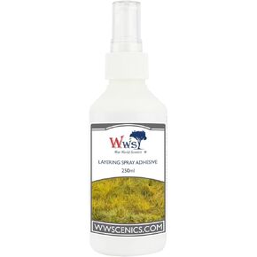 War World Scenics Static Grass Layering Spray 250ml for Model Railway Dioramas & Wargame Terrain
