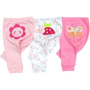 Unisex Baby 3-Pack Long Pants Boys Girls Toddler Cotton Shorts Gift Set