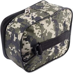 VGEBY Fishing Tackle Bag, Camouflage Fishing Reel Mini Bag Carp Fishing Luggage Waist Bag Fishing Storage Supplies Fishing Reel Tackle Bag