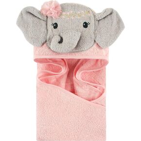 Little Treasure Unisex Baby Cotton Animal Face Hooded Towel, Llama, One Size