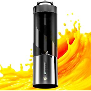 خلاط صغير محمول، آلات عصارة محمولة للخضروات والفواكه قابلة لإعادة الشحن عبر USB مع 6 شفرات وفرشاة تنظيف، خلاط محمول للمخفوقات والعصائر للمنزل والمكتب وصالة الألعاب الرياضية والسفر in Kuwait