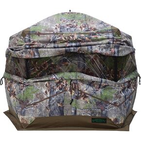 Barronett Blinds Ox Portable Hunting Blind, Pop-Up Hub Blind, Durable Oxhide Fabric, Panoramic Shooting Window, Bloodtrail Backwoods