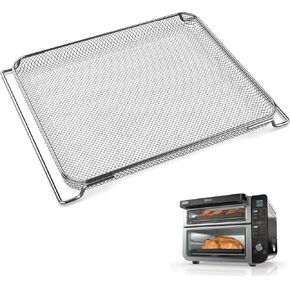 Replacement Air Fryer Basket for Ninja DCT401 DCT451 DCT402BK Double Oven, Stainless Steel Air Fryer Basket for Ninja 12-in-1 Toaster Oven, Mesh Basket for Ninja Smart Convection Oven Accessories