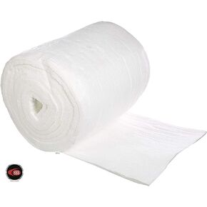 Ceramic Fiber Blanket Insulation 6# 2300F 1"x24"x25' for Wood Stoves, Pizza Ovens, Kilns, Forges & More - 6# Pound 2300 Degrees (Qty 2 Boxes)