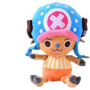 Plush Figure Toys Plush Toy Tony Tony Chopper Anime Stuffed Plush Doll 11.7 Inches(White-Pink)