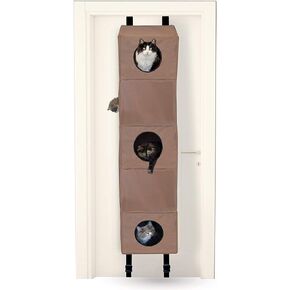 K&H Pet Products 3200 Hangin' Cat Condo Small Tan 16" x 16" x 65" Cat Furniture