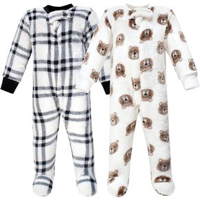 Hudson Baby Baby Girls' Plush Sleep and Play