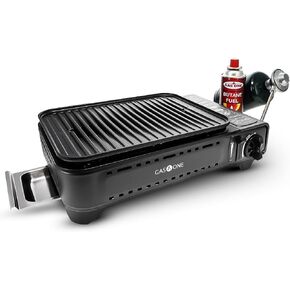 GasOne Propane or Butane Grill Stove GS-2400P Dual Fuel Portable Camping Grill Gas Stove with Carrying Case