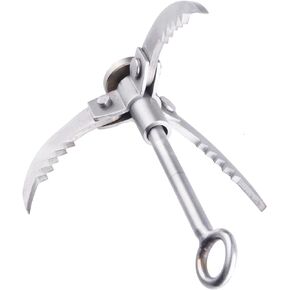 TRIWONDER Grappling Hook Gravity Rock Climbing Hooks Folding Carabiner Claws Stainless Steel Anchor for Climbing, Fishing, Hiking, Tree Limb Removal