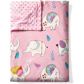 Ultra Soft Baby Minky Blanket, Lightweight Skin-Friendly Micro Fleece Baby Blanket with Dotted Backing for Boys Girls, Printed Nursery Crib Bed Throw Blanket, 30x40 Inches,Llama Alpaca