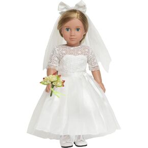 Doll Clothes First Communion Wedding Suit Set Rose Gentleman Outfits Fit American 18 inch Boy Dolls