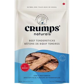 Crumps Naturals Beef Tendersticks 58g/2oz | High Protein Dog Treats | Baked Beef | Single Ingredient | Great for training