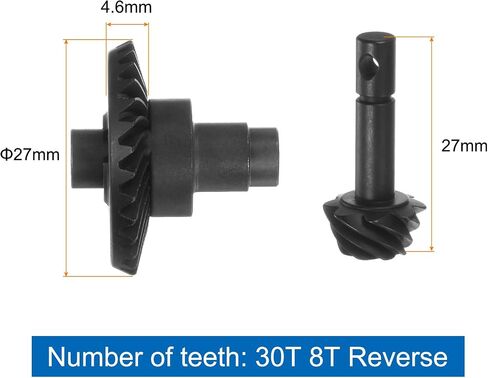 سيارة Uxcell Steel Diff Gear Steel، 30T 8T Reverse Helical Gear RC، مجموعتان لـ SCX10 in Saudi Arabia