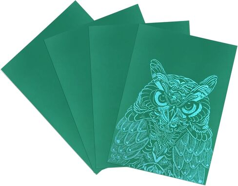 مجموعة صنع الطوابع المطاطية 6 × 8 بوصة 4 قطعة كتل نحت مطاطية كتلة نحت ناعمة للطباعة ختم نحت كتل مشمع الحرفية in Kuwait