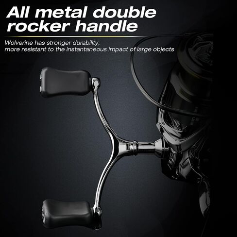 بكرة صيد دوارة مقاس 1500 2500 3500، 13+1 من الفولاذ المقاوم للصدأ BB CNC بكرة صيد من الألومنيوم تصل إلى 27 رطل أقصى سحب 5.2:1 نسبة التروس للمياه المالحة أو المياه العذبة in Kuwait