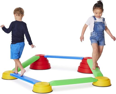 مجموعة GONGE Build N' Balance® للمبتدئين - دورة توازن كاملة للاستكشاف الحسي والتدريب على التوازن - مجموعة من 10 قطع in Kuwait