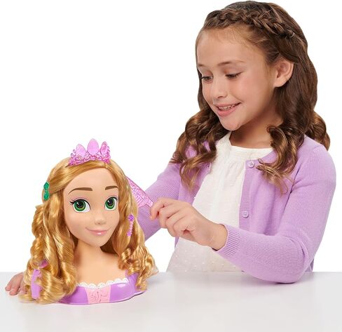 Disney Princess Rapunzel Styling Head, 18-pieces, Pretend Play, Officially Licensed Kids Toys for Ages 3 Up by Just Play in Saudi Arabia