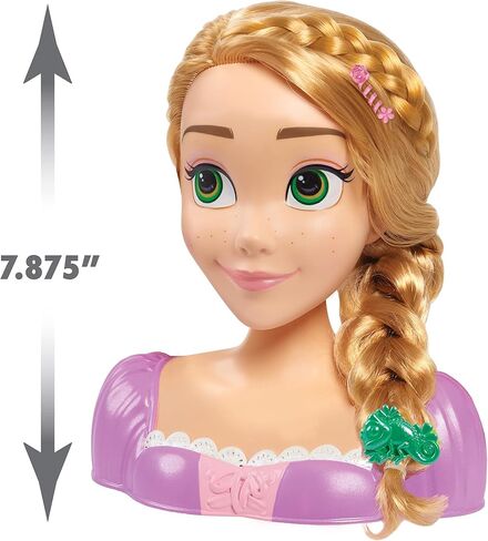Disney Princess Rapunzel Styling Head, 18-pieces, Pretend Play, Officially Licensed Kids Toys for Ages 3 Up by Just Play in Saudi Arabia
