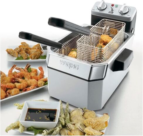 Waring Commercial WDF75B مقلاة كهربائية عميقة مدمجة بقوة 208 فولت، 8.5 رطل in Saudi Arabia