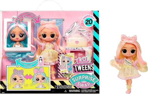 L.O.L. Surprise! Tweens Surprise Swap Braids-2-Waves Winnie Fashion Doll with 20+ Surprises Including Styling Head and Fabulous Fashions and Accessories – Great Gift for Kids Ages 4+ in Saudi Arabia