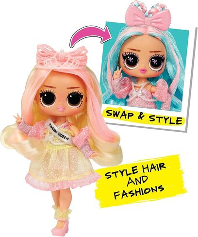 L.O.L. Surprise! Tweens Surprise Swap Braids-2-Waves Winnie Fashion Doll with 20+ Surprises Including Styling Head and Fabulous Fashions and Accessories – Great Gift for Kids Ages 4+ in Saudi Arabia