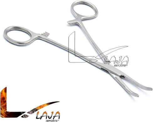العلامة التجارية الكلب القط الحيوانات الأليفة مزيل الشعر الفولاذ المقاوم للصدأ مرقأة قفل الملقط 6.25 "منحني كامل مسنن in Saudi Arabia