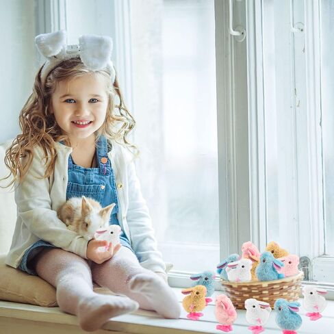 20 حزمة من ألعاب أرنب عيد الفصح، أرانب قطيفة للقفز، أرنب لصيد بيض عيد الفصح، سلة حشو، هدايا الحفلات in Saudi Arabia