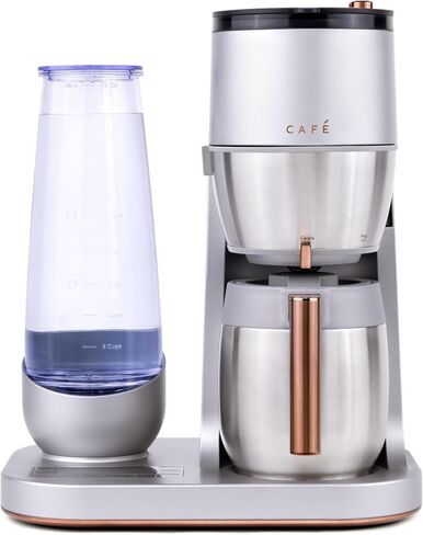 Café Specialty Grind and Brew Coffee Maker, Single-Serve to 10-Cup Thermal Carafe, with Built-In Bean Grinder & Removable 75oz Water Reservoir, WiFi & Smart Connected, SCA Certified, Matte White in Kuwait