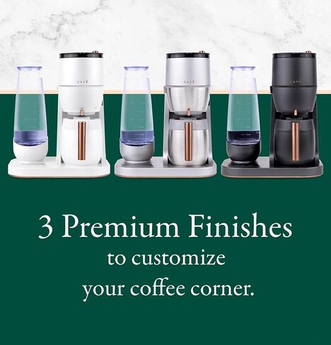 Café Specialty Grind and Brew Coffee Maker, Single-Serve to 10-Cup Thermal Carafe, with Built-In Bean Grinder & Removable 75oz Water Reservoir, WiFi & Smart Connected, SCA Certified, Matte White in Kuwait