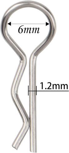 8Pcs ShareGoo Metal Clip R Pin Rod with Steel Anti-Lost Rope RC Body Shell Clip Wire Compatible with 1/8 1/10 Traxxas HSP Arrma Axial Redcat RC Car Truck Crawler (Multiple Colour) in Saudi Arabia