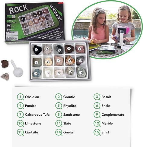 IQCREW by AmScope Kid's Premium Portable LCD Color Digital Microscope with Rock and Mineral Collecting Look and Learn Activity Kit in Saudi Arabia